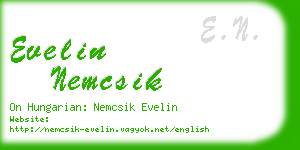 evelin nemcsik business card